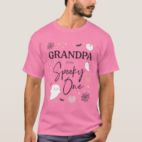 Mens Grandpa Of The Spooky One Girl First Birthday