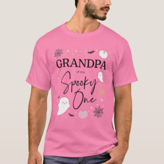 Mens Grandpa Of The Spooky One Girl First Birthday T-Shirt