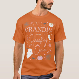 Mens Grandpa of the Spooky One Girl First Birthday T-Shirt