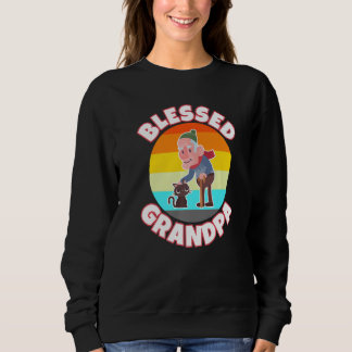 Mens Grandpa Old Age Wisdom Grandfather Bless Kind Sweatshirt