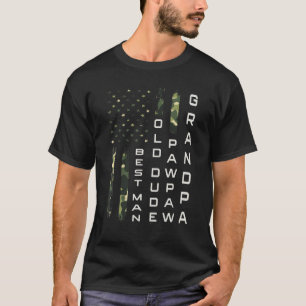 Mens grandpa pawpaw old dude best man grandpa T-Shirt