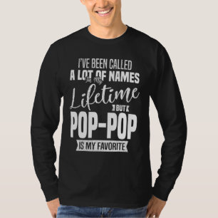 Mens Grandpa Pop-Pop Quotes Fathers Day T-Shirt