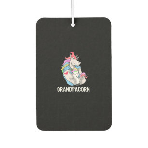 Mens Grandpacorn Unicorn Grandpa And Grandson Car Air Freshener