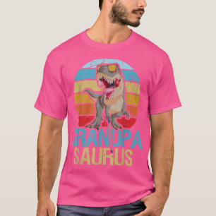 Mens Grandpasaurus Dinosaur Grandpa Granddad Papa T-Shirt