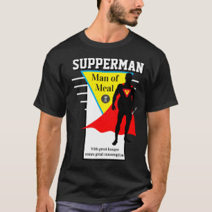 Men's Graphic Novelty SUPPERMAN MAN OF MEAL T-Shirt