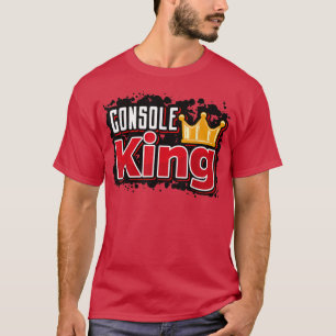 Mens Great Console King Gamer Statement Gaming Vid T-Shirt