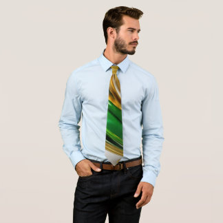 Men's Green Golden Classic Cut Tie