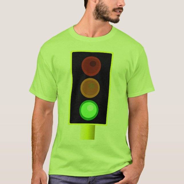 Mens Green Traffic Light Shirt (Front)