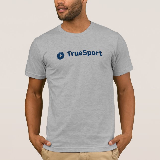 Men's Grey Short Sleeve T-Shirt with  Large Logo (Front)