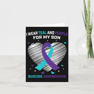 Mens Grieving Gifts For Loss Of Son Awareness Card
