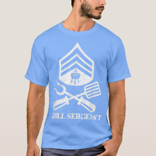 Mens Grill Sergeant BBQ Master Grilling T-Shirt