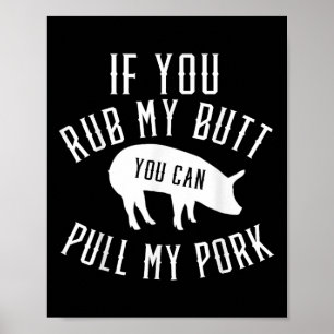 Mens Grilling T Shirt Funny Gift Pork Bbq Smoker G Poster
