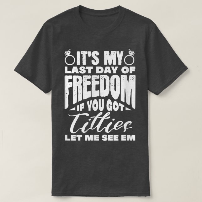 Mens Groom Bachelor Party Wedding Marriage  T-Shirt (Design Front)