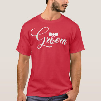 Mens Groom Cute Engagement Matching Newlyweds Bach T-Shirt