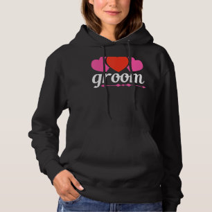Mens Groom Cute Wedding Matching Newlyweds Bachelo Hoodie