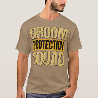 Mens Groom Protection Squad Bachelor Party T-Shirt