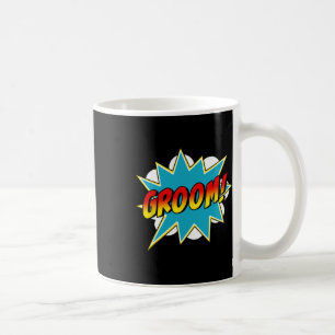 Mens Groom Superhero Bachelor Stag Party Wedding C Coffee Mug