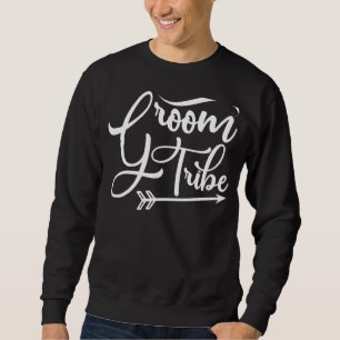 Mens Groom Tribe Cute Wedding Matching Newlyweds B Sweatshirt