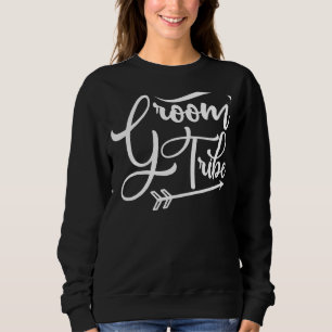 Mens Groom Tribe Cute Wedding Matching Newlyweds B Sweatshirt