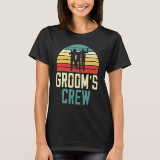 Mens Grooms' Crew Groom Squad Stag Night Bachelor  T-Shirt