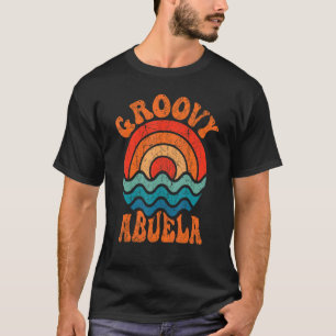 Mens Groovy Abuela 70s Aesthetic Nostalgia 1970's T-Shirt