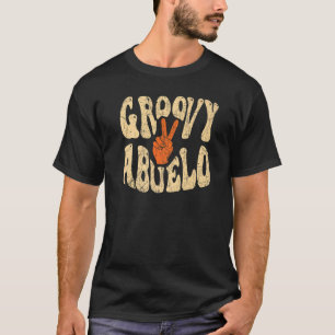 Mens Groovy Abuelo 70s Aesthetic Nostalgia 1970's  T-Shirt