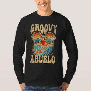 Mens Groovy Abuelo 70s Aesthetic Nostalgia 1970's  T-Shirt