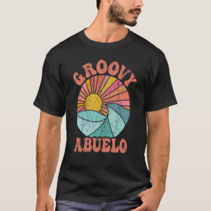 Mens Groovy Abuelo 70s Aesthetic Nostalgia 1970's  T-Shirt