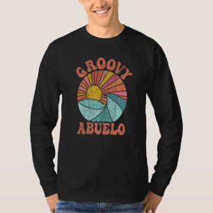 Mens Groovy Abuelo 70s Aesthetic Nostalgia 1970's  T-Shirt