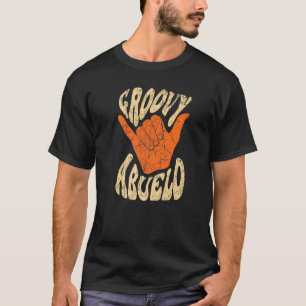 Mens Groovy Abuelo 70s Aesthetic Nostalgia 1970's  T-Shirt
