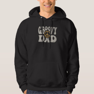 Mens Groovy Dad 70s Aesthetic Nostalgia 1970's Ret Hoodie
