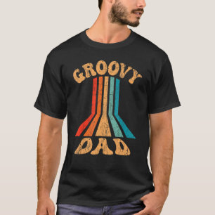 Mens Groovy Dad 70s Aesthetic Nostalgia 1970's Ret T-Shirt