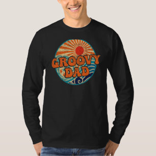 Mens Groovy Dad 70s Aesthetic Nostalgia 1970's Ret T-Shirt
