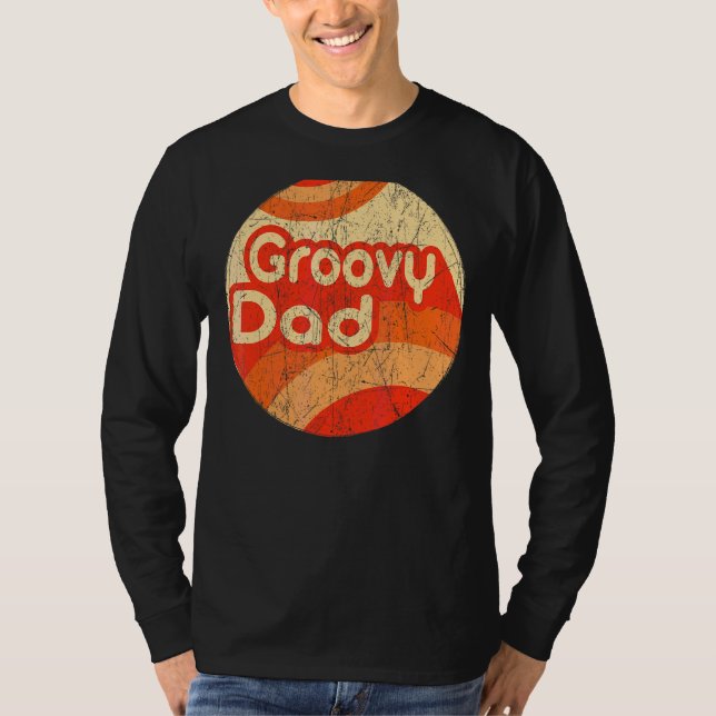 Mens Groovy Dad 70s Aesthetic Nostalgia 1970's Ret T-Shirt (Front)