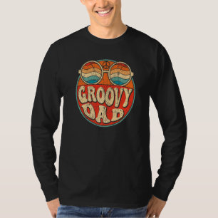 Mens Groovy Dad 70s Aesthetic Nostalgia 1970's Ret T-Shirt