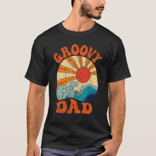 Mens Groovy Dad 70s Aesthetic Nostalgia 1970's Ret T-Shirt