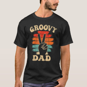 Mens Groovy Dad 70s Aesthetic Nostalgia 1970's Ret T-Shirt