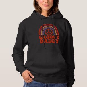 Mens Groovy Daddy 70s Aesthetic Nostalgia 1970's R Hoodie