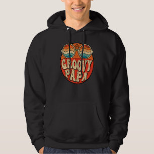 Mens Groovy Papa 70s Aesthetic Nostalgia 1970's Re Hoodie