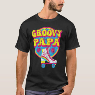 Mens Groovy Papa 70s Aesthetic Nostalgia 1970's Re T-Shirt