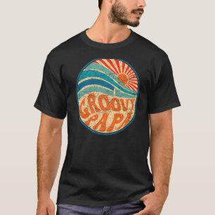 Mens Groovy Papa 70s Aesthetic Nostalgia 1970's Re T-Shirt