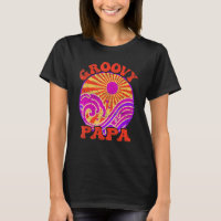 Mens Groovy Papa 70s Aesthetic Nostalgia 1970's Re