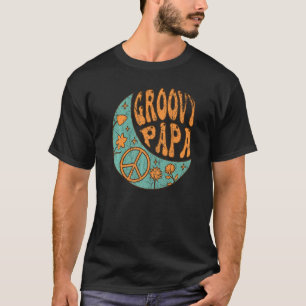 Mens Groovy Papa 70s Aesthetic Nostalgia 1970's Re T-Shirt
