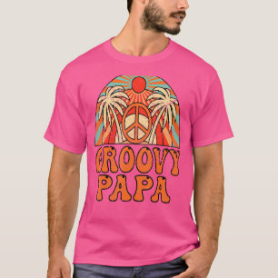 Mens Groovy Papa 70s Aesthetic Nostalgia 1970's Re T-Shirt