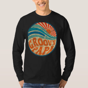 Mens Groovy Papa 70s Aesthetic Nostalgia 1970's Re T-Shirt