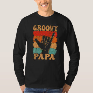 Mens Groovy Papa 70s Aesthetic Nostalgia 1970's Re T-Shirt