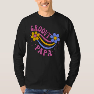 Mens Groovy Papa 70s Aesthetic Nostalgia 1970's Re T-Shirt