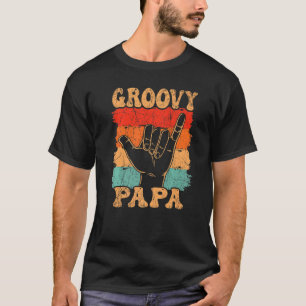 Mens Groovy Papa 70s Aesthetic Nostalgia 1970's Re T-Shirt