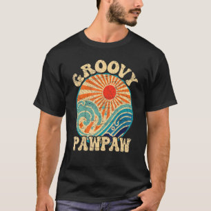 Mens Groovy Pawpaw 70s Aesthetic Nostalgia 1970's T-Shirt