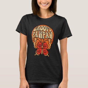 Mens Groovy Pawpaw 70s Aesthetic Nostalgia 1970's T-Shirt
